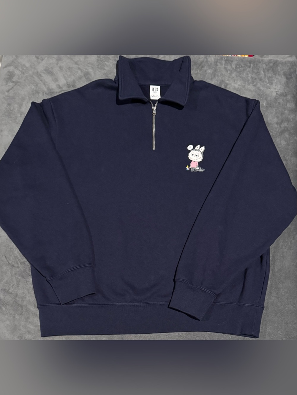 Uniqlo UT x POP MART The Monsters Half-Zip Navy Men's/Women's Size XL NWOT Rare